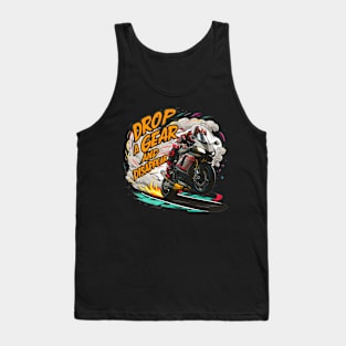 Drop a Gear and Disappear sports super bike motorcycle five Tank Top